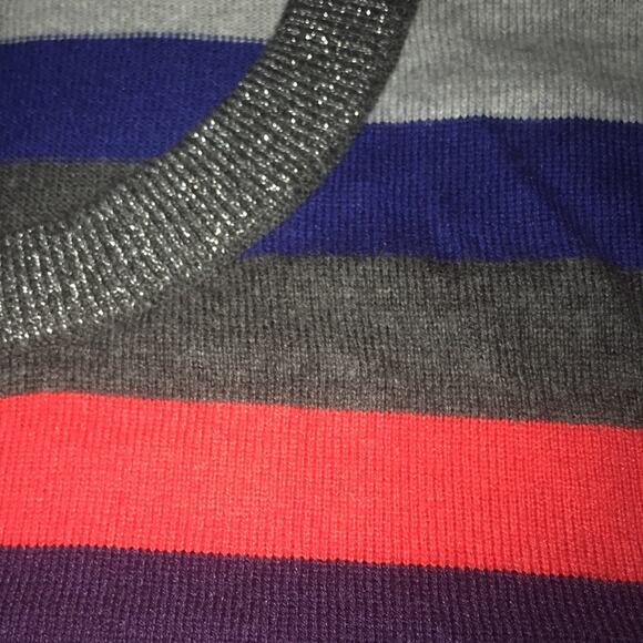 Court & Rowe NEW Metallic Stripe Sweater XLarge - Picture 4 of 8